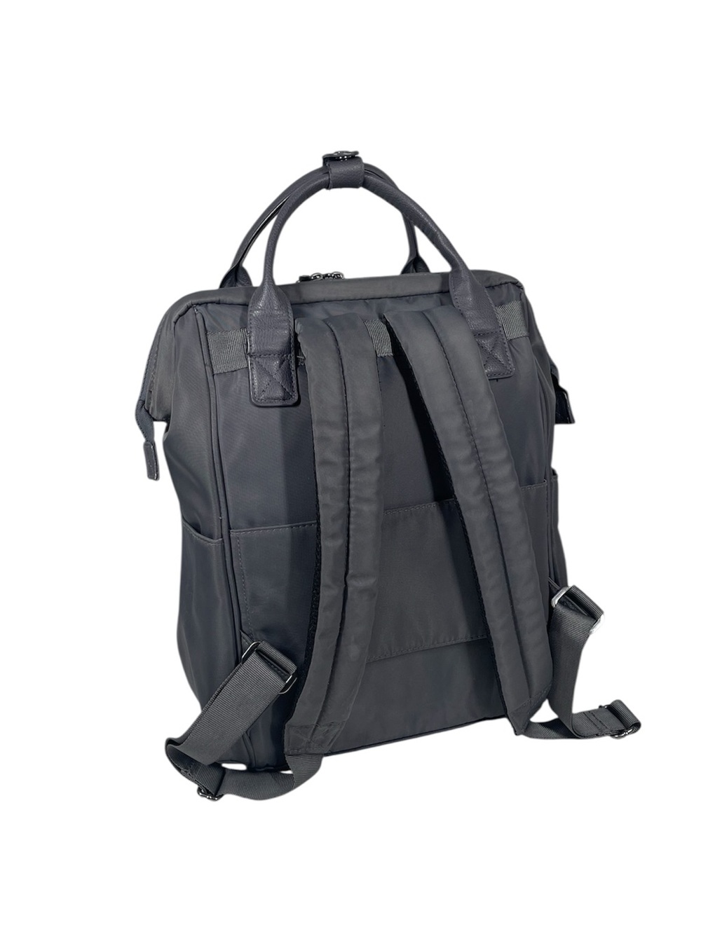 Baggallini Soho Travel Backpack Adjustable RFID Organizer Pockets Laptop Smoke - Picture 3 of 8